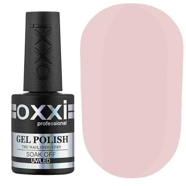 Гель-лак OXXI Professional №125, очень светлый розово-персиковый, 10 мл