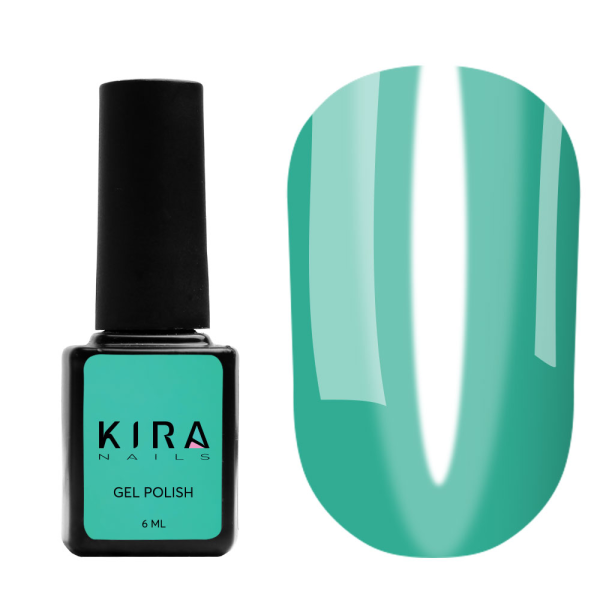 Гель-лак Kira Nails Vitrage №V06 (зеленый зеленка, витражный), 6 мл