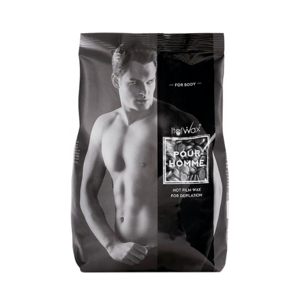 Віск для депіляції гранульований ItalWax, 1000 г - Pour Homme Silver (для чоловіків)