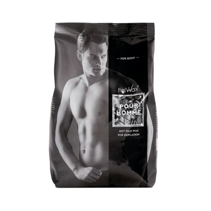 Воск для депиляции гранулированный ItalWax, 1000 г - Pour Homme Silver (для мужчин)