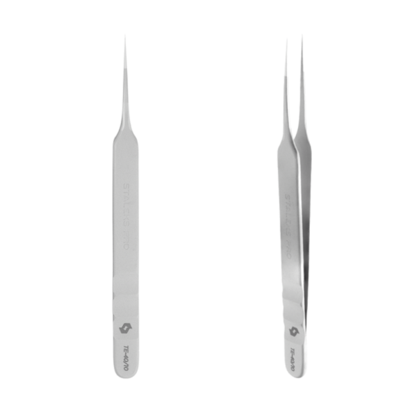 Пинцет профессиональный для ресниц Staleks Pro Expert 40 Type 10