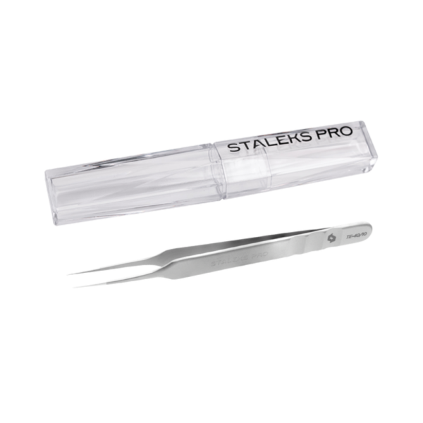 Пинцет профессиональный для ресниц Staleks Pro Expert 40 Type 10