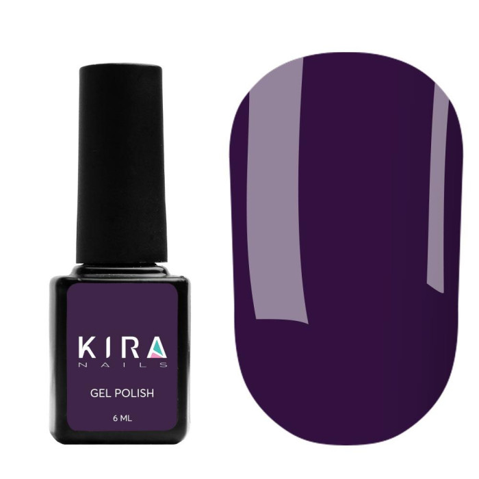 Гель-лак Kira Nails №157 (темно-фиолетовый, эмаль), 6 мл