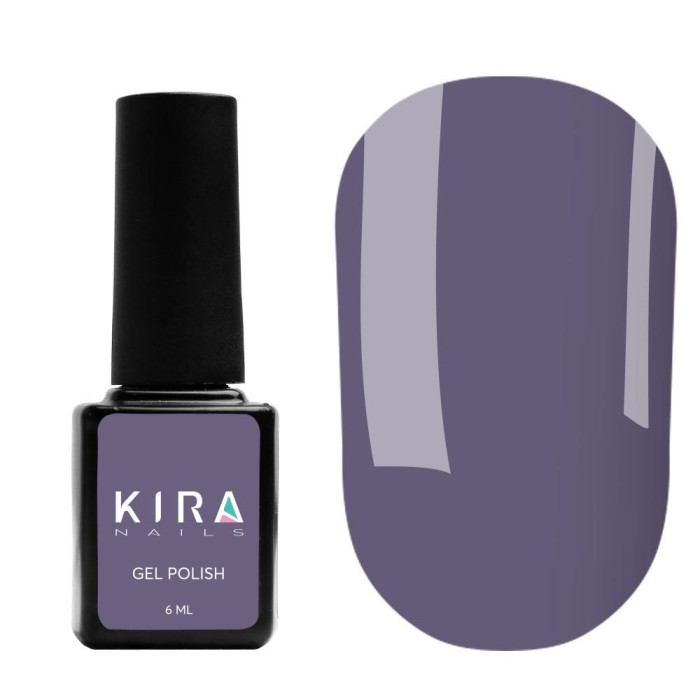 Гель-лак Kira Nails №159 (приглушенный серо-фиолетовый, эмаль), 6 мл