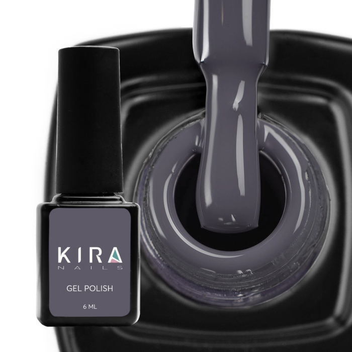 Гель-лак Kira Nails №160 (серый, эмаль), 6 мл