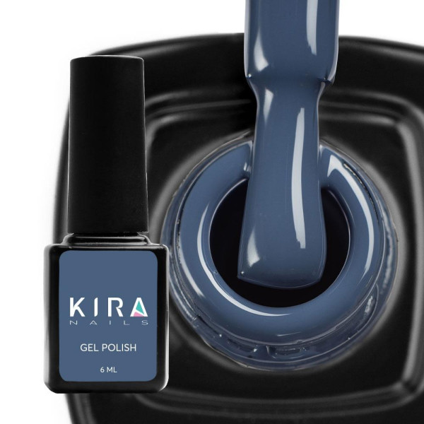 Гель-лак Kira Nails №161 (темный сине-лазурный, эмаль), 6 мл