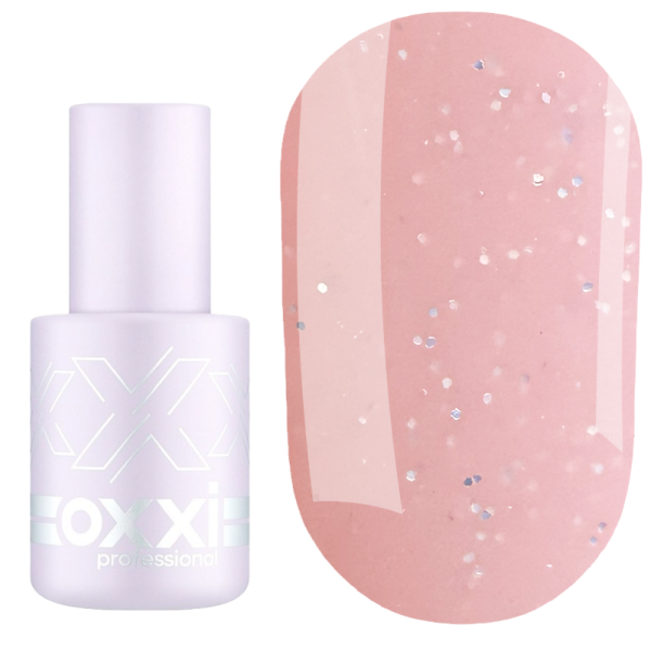 База камуфлирующая OXXI Cover Base №10, розовая с шиммером, 10 мл