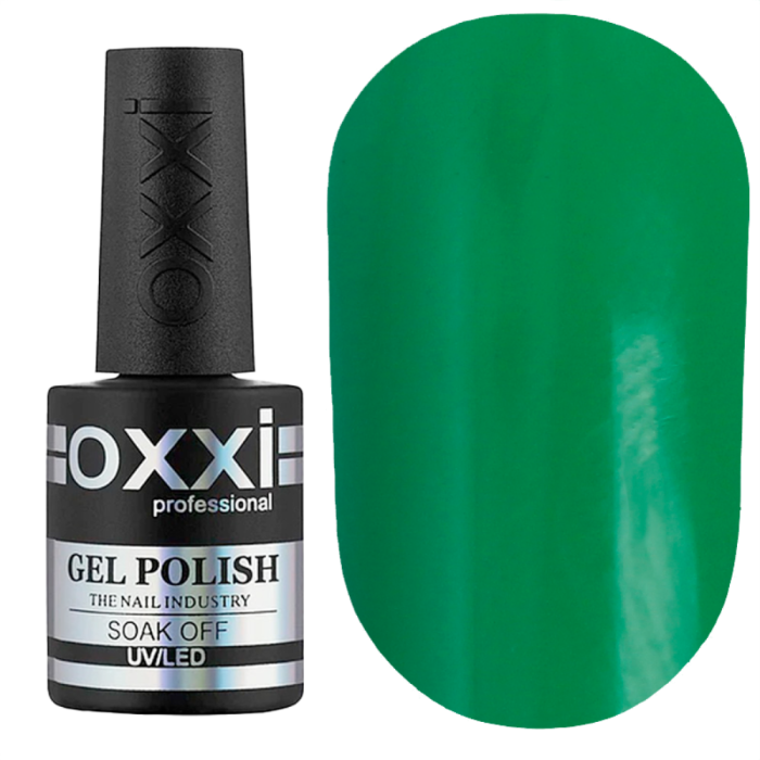 Гель-лак OXXI Professional №287, зелений, яскравий, 10 мл
