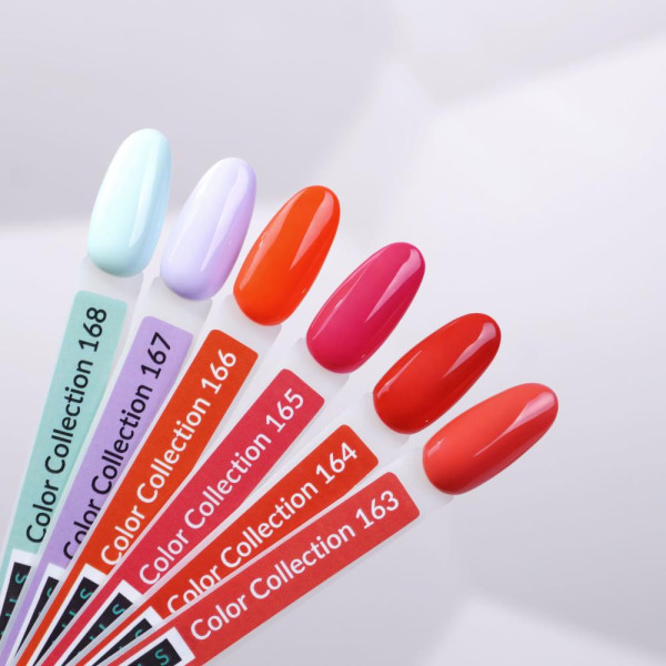 Гель-лак Kira Nails №166 (пікантно червоний, емаль), 6 мл