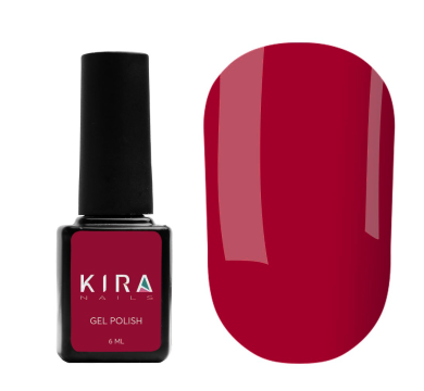 Гель-лак Kira Nails №164, (світлий ягідно-червоний, емаль), 6 мл