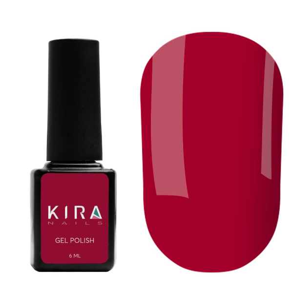 Гель-лак Kira Nails №164, (світлий ягідно-червоний, емаль), 6 мл