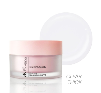 Molekula Gel №02 Clear Thick - моделюючий гель-желе, прозорий, 15 мл