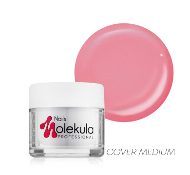 Molekula Gel №09 Cover Medium - камуфлирующий гель, бежево-красный, 100 мл