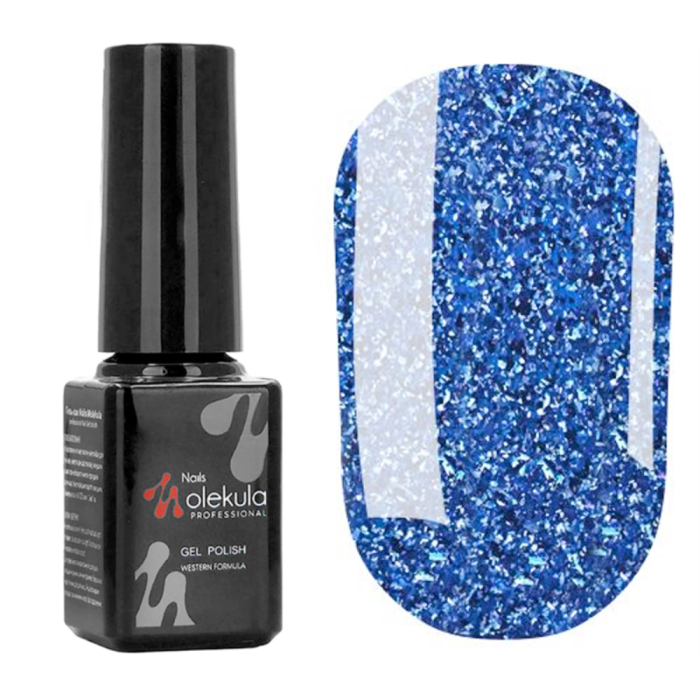 Гель-лак Molekula Diamond №514, синий, 6 мл
