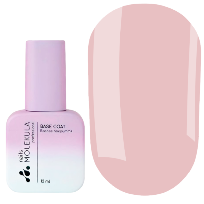 База камуфлирующая Molekula Base Coat Nude Natural, бежевая, 12 мл