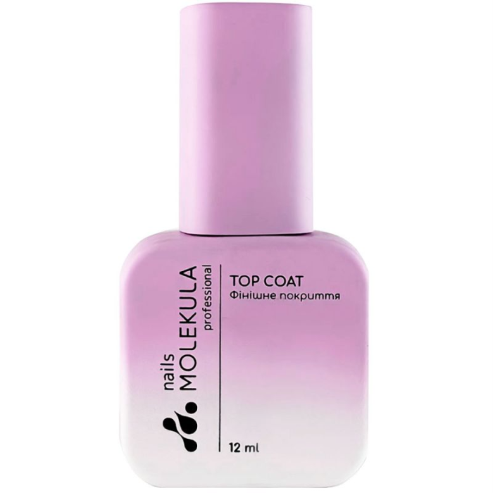 Molekula Top Coat Rubber No Sticky - топ каучуковый без липкого слоя, 12 мл