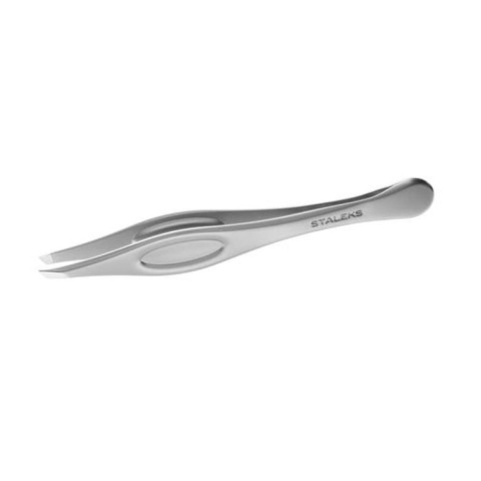 Пінцет для брів Staleks Beauty & Care 20 Type 4 (вузькі скошені краї)