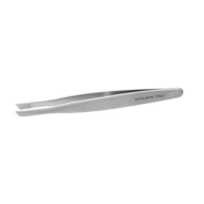 Пинцет для бровей Staleks Pro Expert 20 Type 3 (широкие скошенные кромки)