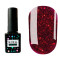 Гель-лак Kira Nails Shine Bright №011 (темно-червоний з блискітками), 6 мл