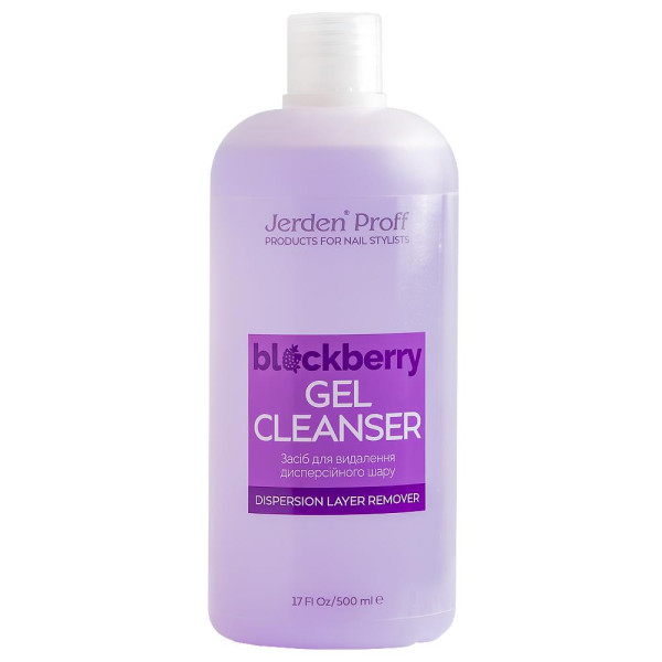 Средство для снятия липкого слоя Jerden Proff Gel Cleanser Blackberry, с ароматом ежевики, 500 мл