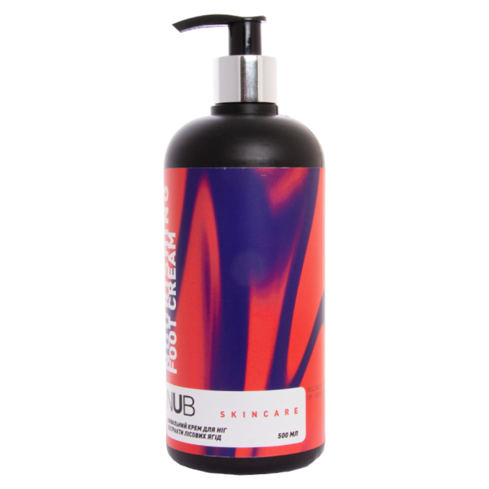 Поживний крем для ніг NUB Foot Care Nourishing Cream Wild Berries лісові ягоди, 500 мл