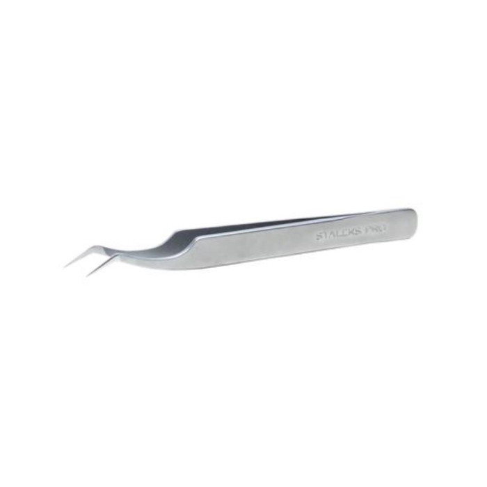 Пинцет профессиональный для ресниц Staleks Pro Expert 41 Type 7 (L-образный, 30')
