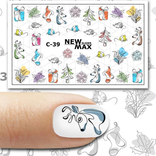 Слайдер-дизайн C-39 New Max Color новогодний