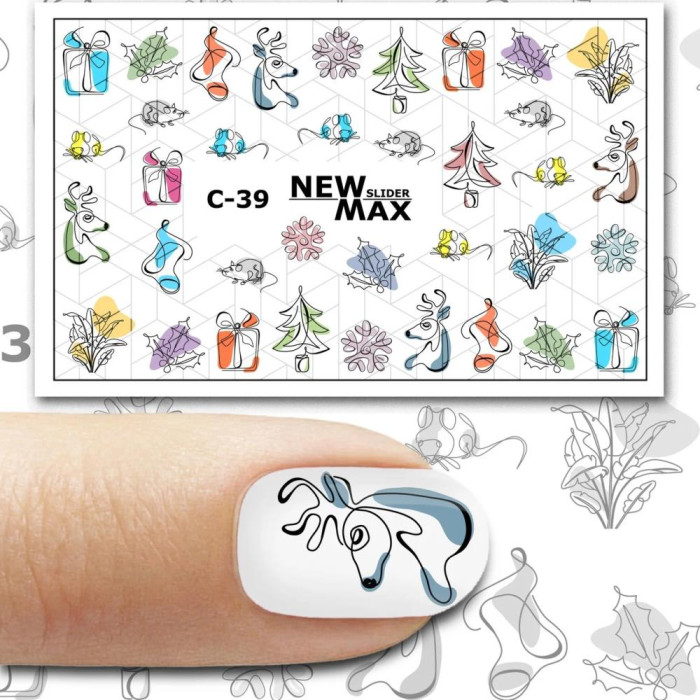 Слайдер-дизайн C-39 New Max Color новогодний