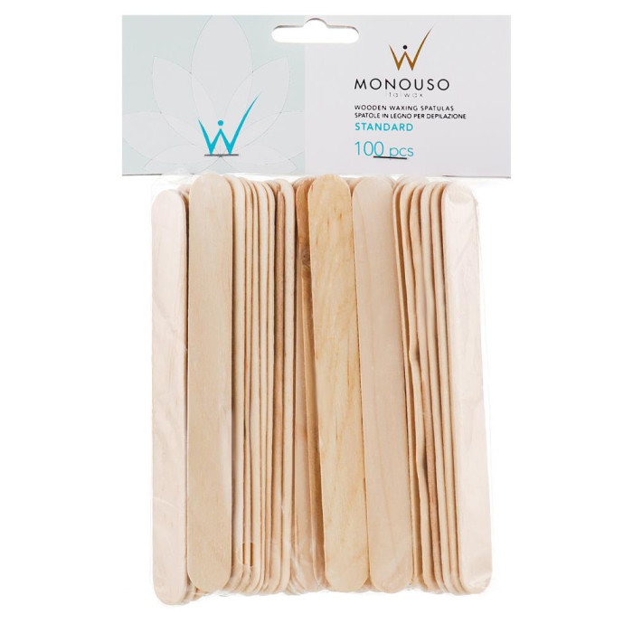 Шпатели деревянные ItalWax Standard, 100 шт.