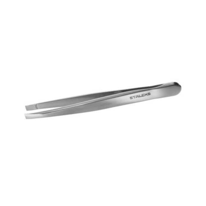 Пінцет для брів Staleks Pro Expert 10 TYPE 1 (широкі прямі кромки)