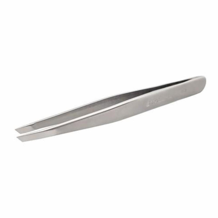 Пинцет для бровей Staleks Pro Expert 10 TYPE 4 (узкие скошенные кромки)
