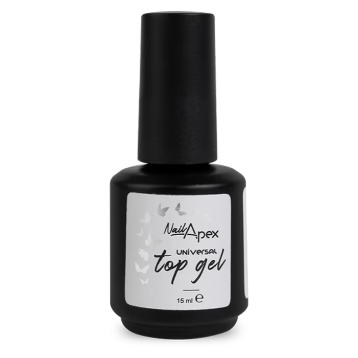 Nailapex Universal Top Gel Finish Crystal - топ універсальний без липкого шару, без УФ, 15 мл