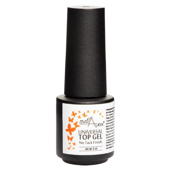 Nailapex Universal Top Gel No Tack Finish - топ универсальный без липкого слоя, 6 мл