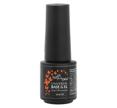 Nailapex Universal Base Gel Soak Off Formula - густая каучуковая база универсальная, 6 мл