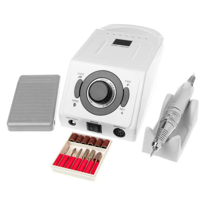 Фрезер для маникюра и педикюра Nail Drill Set ZS-716 35000 оборотов 65 Вт белый