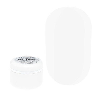 Nailapex Stamping Gel Paint - гель-фарба для стемпінгу №1 біла, 5 мл