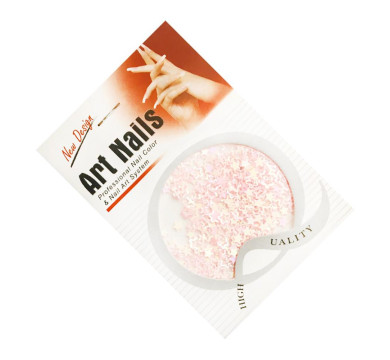 Порожні зірки з відливом Art Nails, рожеві