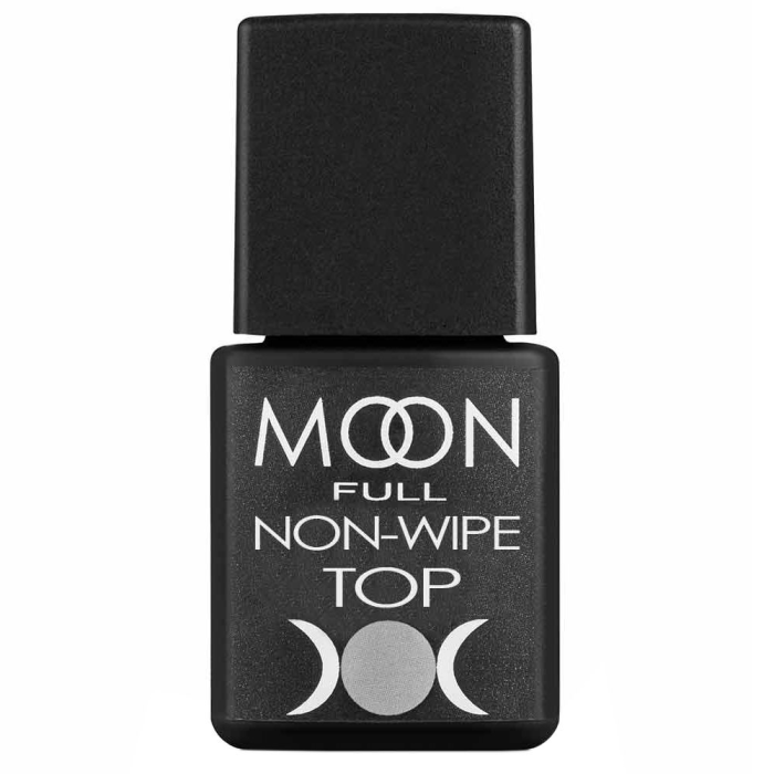 Топ без липкого шару MOON Full Non Wipe Top UV-filter, з УФ-фільтром, 8 мл