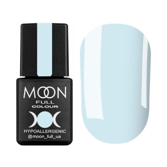 Гель-лак Moon Full Spring-Summer №627, біло-блакитний, 8 мл
