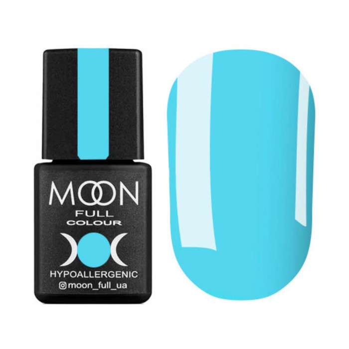 Гель-лак Moon Full Spring-Summer №630, ніжно-блакитний, 8 мл