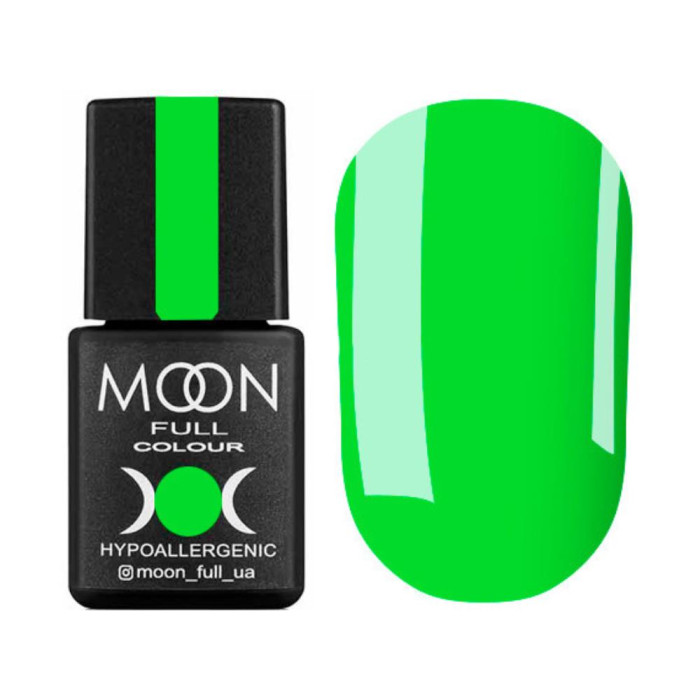 Гель-лак Moon Full Spring-Summer №633, ярко-зеленый, 8 мл