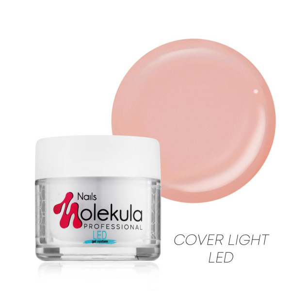 Molekula Led Gel №13 Cover Light - моделирующий гель, розово-бежевый, 30 мл