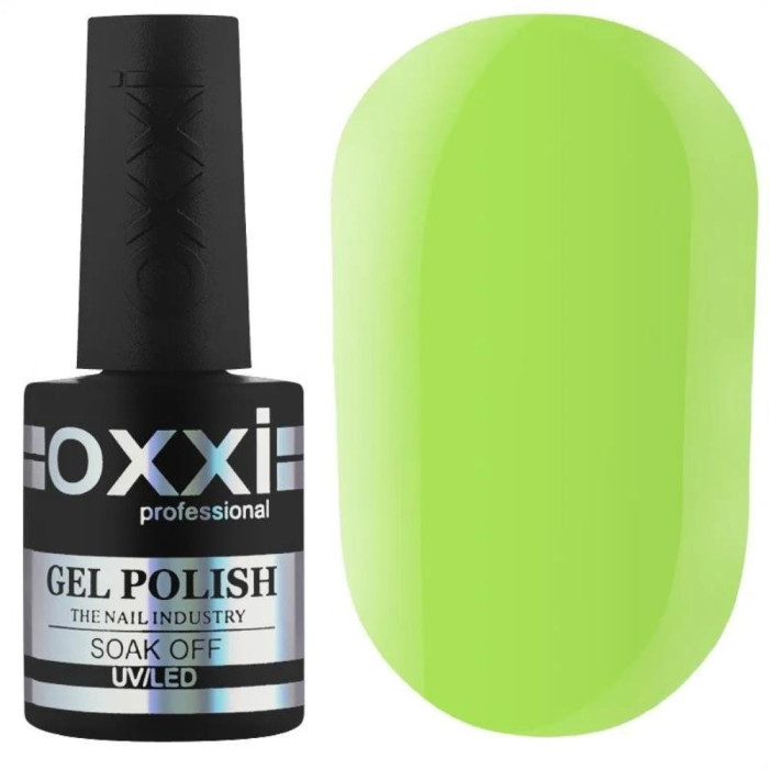 Гель-лак Oxxi Professional №322, жовто-салатовий, 10 мл