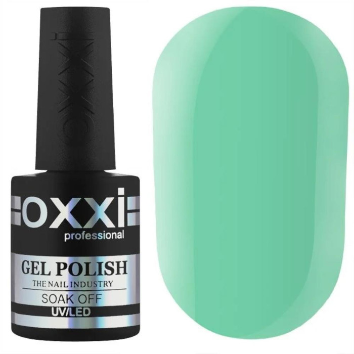 Гель-лак Oxxi Professional №325, ніжний молочно-зелений, 10 мл