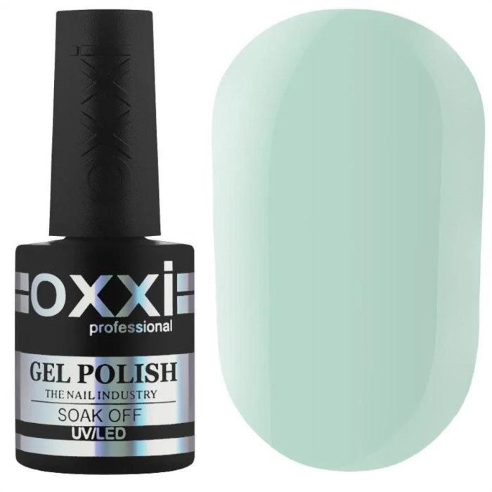 Гель-лак Oxxi Professional №326, молочно-м'ятний шийк, 10 мл
