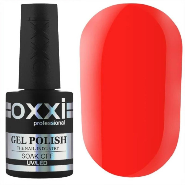 Гель-лак Oxxi Professional №335, вогненно-кораловий, 10 мл
