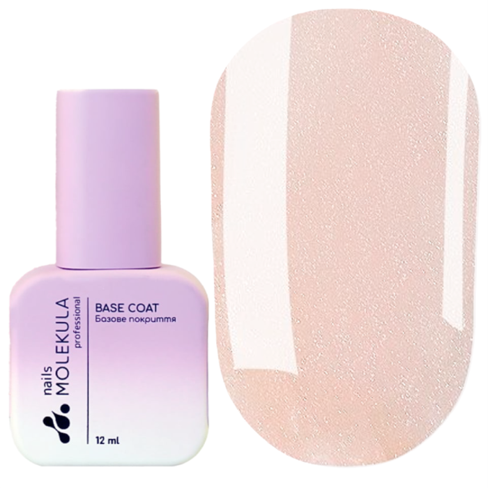 База камуфлирующая Molekula Base Coat Beige Lotus ML1221, бежевая с шиммером,12 мл