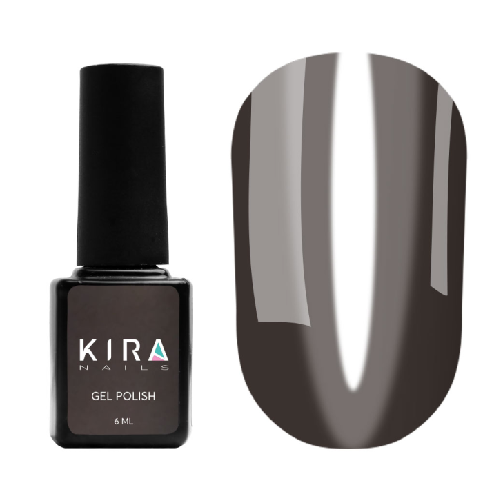 Гель-лак Kira Nails Vitrage №V18 (черный, витражный), 6 мл