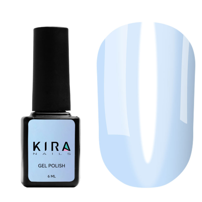 Гель-лак Kira Nails Vitrage №V22 (нежно-голубой, витражный), 6 мл
