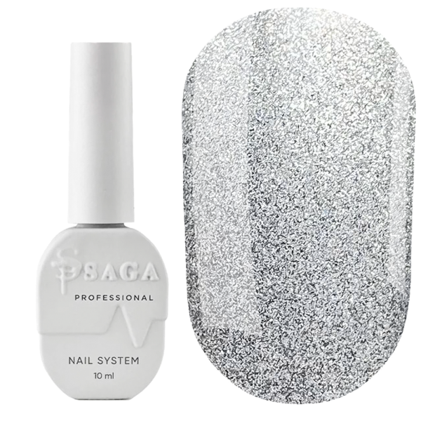 Гель-лак котяче око SAGA Cat Shine, кришталева кішка, 10 мл